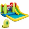 Costway OP3801 Inflatable Bounce House Water Slide Jump Bouncer with Climbing Wall and Splash Pool Costway OP3801 Inflatable Bounce House Water Slide Jump Bouncer with Climbing Wall and Splash Pool