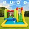 Costway OP3801 Inflatable Bounce House Water Slide Jump Bouncer with Climbing Wall and Splash Pool Costway OP3801 Inflatable Bounce House Water Slide Jump Bouncer with Climbing Wall and Splash Pool