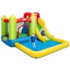 Costway OP3801 Inflatable Bounce House Water Slide Jump Bouncer with Climbing Wall and Splash Pool Costway OP3801 Inflatable Bounce House Water Slide Jump Bouncer with Climbing Wall and Splash Pool