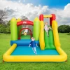 Costway OP3801 Inflatable Bounce House Water Slide Jump Bouncer with Climbing Wall and Splash Pool Costway OP3801 Inflatable Bounce House Water Slide Jump Bouncer with Climbing Wall and Splash Pool