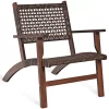 Costway OP70267 3-Piece Rattan Patio Conversation Set with Costway Costway OP70267 3-Piece Rattan Patio Conversation Set with Costway