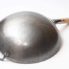Craft Wok Traditional Hand Hammered Carbon Steel Pow Wok with Wooden and Steel Helper Handle (14 Inch, Round Bottom) / 731W88 Craft Wok Traditional Hand Hammered Carbon Steel Pow Wok with Wooden and Steel Helper Handle (14 Inch, Round Bottom) / 731W88