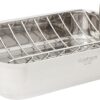 Cuisinart 7117-16UR Chef's Classic 16-Inch Rectangular Roaster with Rack, Stainless Steel