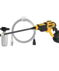 DEWALT DCPW550P1 20V MAX 550 PSI 1.0 GPM Cold Water Cordless Electric Power Cleaner with 4 Nozzles, (1) 5.0 Ah Battery and Charger