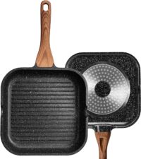 ESLITE LIFE 11 Inch Nonstick 3 Section Divided Breakfast Pan Grill