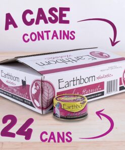 Earthborn Holistic Harbor Harvest Grain Free Canned Cat Food 3-oz case of 24