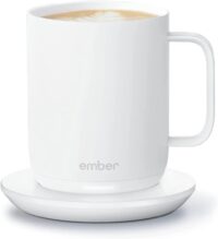Ember Temperature Control Smart Mug 2, 14 oz, White, App Controlled Heated Coffee Mug for Home or Office