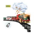 FANL Train Set Toy, RC Train Set w/ Smoke, Lights, Sounds Railway , Birthday Gift Christmas Toy for Kids Boys