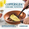 Farberware 10658 Glide 12-Piece Aluminum Ceramic Nonstick Cookware Set in Copper