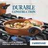 Farberware 10658 Glide 12-Piece Aluminum Ceramic Nonstick Cookware Set in Copper