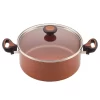 Farberware 10658 Glide 12-Piece Aluminum Ceramic Nonstick Cookware Set in Copper