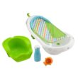Fisher-Price 4-in-1 Sling Seat Convertible Baby Bath Tub, Green.