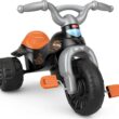 Fisher-Price Harley-Davidson Tricycle with Handlebar Grips and Storage Area, Multi-Terrain Tires, Tough Trike