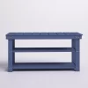 Fleshman Shoe Storage Bench Blue Fleshman Shoe Storage Bench Blue