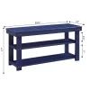 Fleshman Shoe Storage Bench Cobalt Blue Fleshman Shoe Storage Bench Cobalt Blue