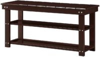 Fleshman Shoe Storage Bench Espresso