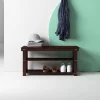 Fleshman Shoe Storage Bench Espresso Fleshman Shoe Storage Bench Espresso
