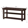Fleshman Shoe Storage Bench Espresso Fleshman Shoe Storage Bench Espresso