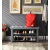 Fleshman Shoe Storage Bench Gray Fleshman Shoe Storage Bench Gray