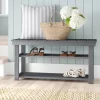 Fleshman Shoe Storage Bench Gray Fleshman Shoe Storage Bench Gray