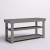 Fleshman Shoe Storage Bench Gray Fleshman Shoe Storage Bench Gray