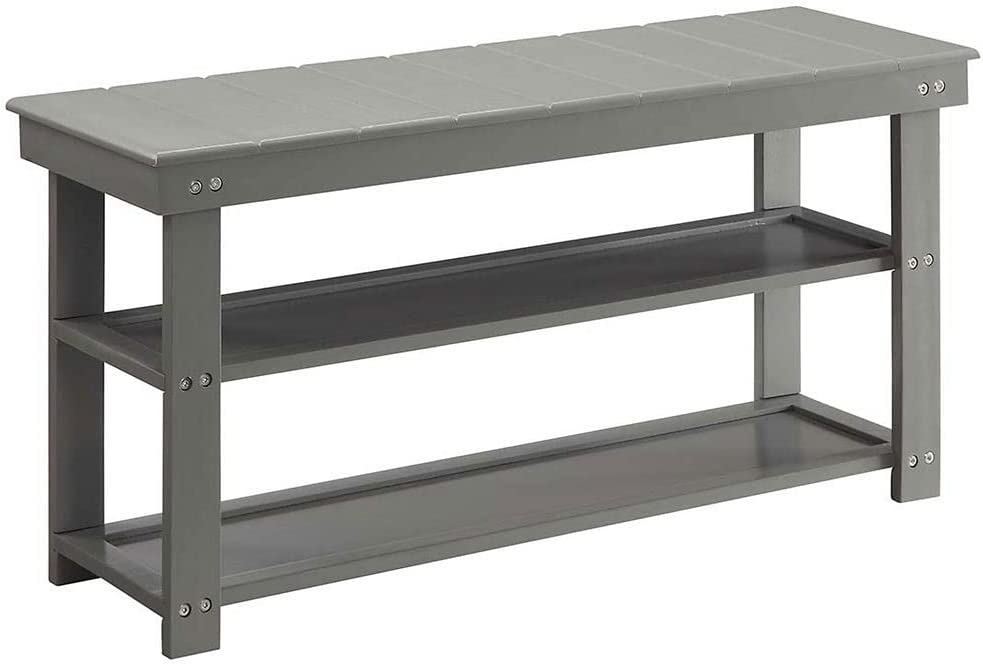 Fleshman Shoe Storage Bench Gray. Fleshman Shoe Storage Bench Gray