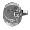 GE G8P0AASSPSS Food Processor 12 Cup | Complete With 3 Feeding Tubes, Stainless Steel Mixing Blade & Shredding Disc | 3 Speed | Great for Shredded Cheese, Chicken & More | Kitchen Essentials | 550 Watts GE G8P0AASSPSS Food Processor 12 Cup