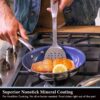 GRANITESTONE 7786 Classic Blue 10-Piece Stainless Steel Tri-Ply Nonstick Diamond Infused Coating Cookware Set