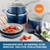 GRANITESTONE 8311 10-Piece Aluminum Ceramic Coating Nonstick Cookware Set