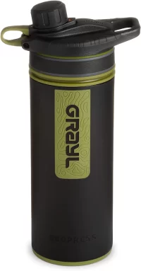 GRAYL GeoPress 24 oz Water Purifier Bottle - Filter for Hiking, Camping, Survival, Travel