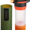 GRAYL GeoPress 24 oz Water Purifier Bottle - Filter for Hiking, Camping, Survival, Travel (Oasis Green)