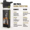 GRAYL GeoPress 24 oz Water Purifier Bottle - Filter for Hiking, Camping, Survival, Travel