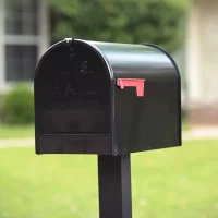 Gibraltar Mailboxes ST200B00 Stanley Black, Extra Large, Steel, Post Mount Mailbox