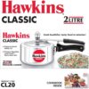 HAWKINS Classic CL20 2-Liter New Improved Aluminum Pressure Cooker, Small, Silver