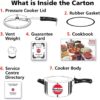 HAWKINS Classic CL40 4-Liter New Improved Aluminum Pressure Cooker, Small, Silver