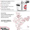 HAWKINS Classic CL50 5-Liter New Improved Aluminum Pressure Cooker, Small, Silver