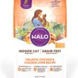 Halo Indoor Grain Free Holistic Healthy Weight Chicken & Chicken Liver Recipe Dry Cat Food 10-lb
