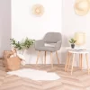 Hashtag Home Covet Upholstered Arm Chair (Set of 2) Gray Fabric Hashtag Home Covet Upholstered Arm Chair (Set of 2) Gray Fabric
