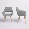 Hashtag Home Covet Upholstered Arm Chair (Set of 2) Gray Fabric Hashtag Home Covet Upholstered Arm Chair (Set of 2) Gray Fabric