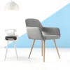 Hashtag Home Covet Upholstered Arm Chair (Set of 2) Gray Fabric Hashtag Home Covet Upholstered Arm Chair (Set of 2) Gray Fabric