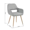 Hashtag Home Covet Upholstered Arm Chair (Set of 2) Gray Fabric Hashtag Home Covet Upholstered Arm Chair (Set of 2) Gray Fabric