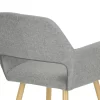 Hashtag Home Covet Upholstered Arm Chair (Set of 2) Gray Fabric Hashtag Home Covet Upholstered Arm Chair (Set of 2) Gray Fabric
