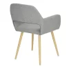 Hashtag Home Covet Upholstered Arm Chair (Set of 2) Gray Fabric Hashtag Home Covet Upholstered Arm Chair (Set of 2) Gray Fabric