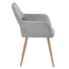 Hashtag Home Covet Upholstered Arm Chair (Set of 2) Gray Fabric Hashtag Home Covet Upholstered Arm Chair (Set of 2) Gray Fabric