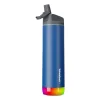 Hidrate Spark PRO Smart Water Bottle, Tracks Water Intake & Glows to Remind You to Stay Hydrated - Straw Lid, Deep Blue
