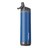 Hidrate Spark PRO Smart Water Bottle, Tracks Water Intake & Glows to Remind You to Stay Hydrated - Straw Lid, Deep Blue