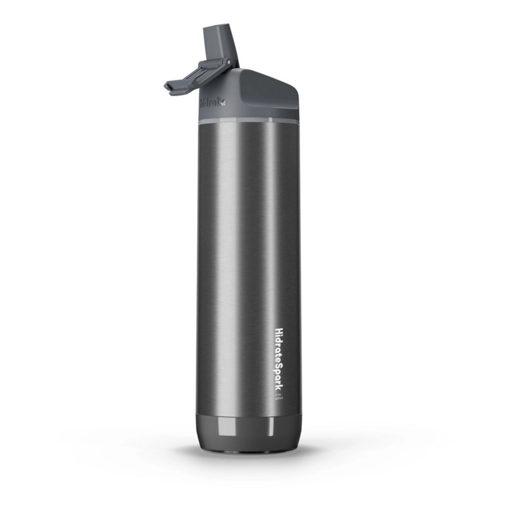 Hidrate Spark PRO 21oz Smart Water Bottle, Tracks Water Intake & Glows to Remind  You to Stay Hydrated – Straw Lid, Stainless Steal –