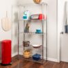 Honey Can Do 5-Tier Chrome Storage Shelves, 200 lbs. Capacity