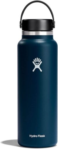 Hydro Flask 40 Oz Wide Mouth Insulated Water Bottle in White - W40BTS110