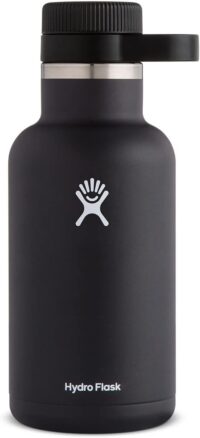 Hydro Flask G64001 64 oz. Beer Growler- Vacuum Insulated & Reusable with Easy Carry Handle, Black